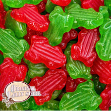 Load image into Gallery viewer, Red & Green Gummy Frogs Bulk