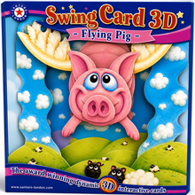 Load image into Gallery viewer, Swing Card 3D - Flying Pig