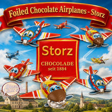 Load image into Gallery viewer, Foiled Chocolate Airplanes - Storz 50 Units