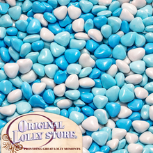 Load image into Gallery viewer, Candy Coated Choc Hearts - Blue