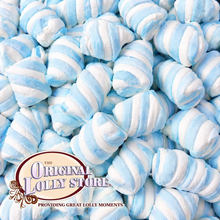Load image into Gallery viewer, Marshmallow Twists Blue & White