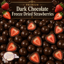 Load image into Gallery viewer, Dark Chocolate Freeze Dried Strawberries