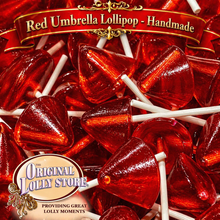 Load image into Gallery viewer, Red Umbrella Lollipops