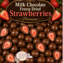 Load image into Gallery viewer, Milk Chocolate Freeze Dried Strawberries