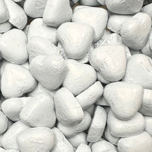 Load image into Gallery viewer, White Foiled Milk Chocolate Hearts