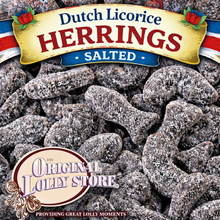 Load image into Gallery viewer, Dutch Licorice Herrings - Salted