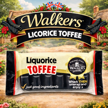 Load image into Gallery viewer, Walker's Nonsuch Liquorice Toffee Slab 100g