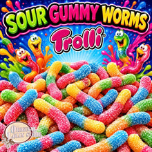 Load image into Gallery viewer, Sour Gummy Worms - Trolli