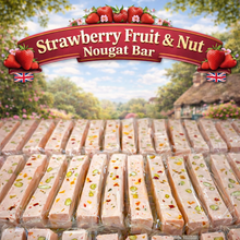 Load image into Gallery viewer, Strawberry Fruit & Nut Nougat Bar 150g