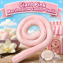Load image into Gallery viewer, Giant Pink Marshmallow Cables - Vanilla