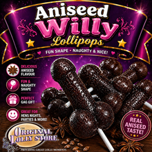 Load image into Gallery viewer, Aniseed Willy Lollipops