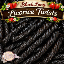 Load image into Gallery viewer, Black Long Licorice Twists