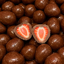 Load image into Gallery viewer, Milk Chocolate Freeze Dried Strawberries