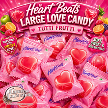 Load image into Gallery viewer, Heart Beats Large Love Candy Tutti Frutti