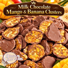 Load image into Gallery viewer, Milk Chocolate Mango & Banana Clusters