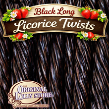 Load image into Gallery viewer, Black Long Licorice Twists