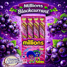 Load image into Gallery viewer, Millions Blackcurrant Buzz Tubes UK