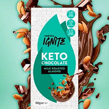 Load image into Gallery viewer, Keto Chocolate - Milk Roasted Almond 100g