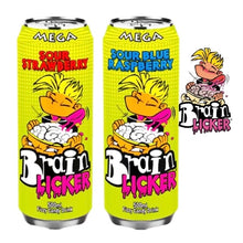 Load image into Gallery viewer, Mega Brain Licker Fizzy Candy Drink Can 500ml