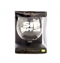 Load image into Gallery viewer, Sip Happens Tipple Topper Wine Glass