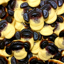 Load image into Gallery viewer, Gummy Monkey Faces (Banana and Liquorice)