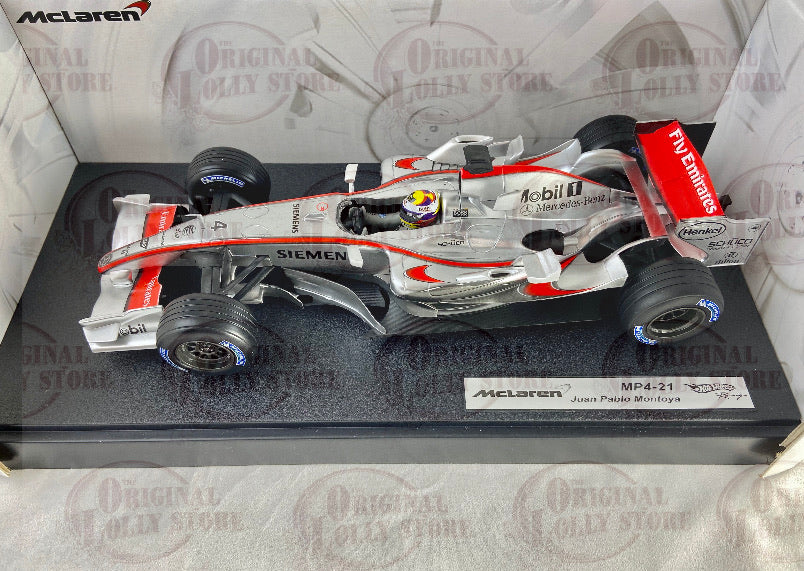 Hot Wheels Racing Car McLaren MP4-21 Juan Pablo Montoya – The