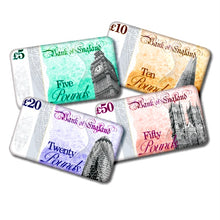 Load image into Gallery viewer, Milk Chocolate Bank Notes 70g