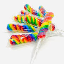 Load image into Gallery viewer, Rainbow Twist Lollipop