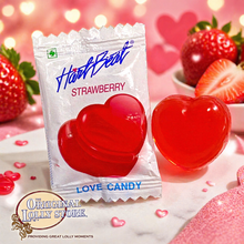 Load image into Gallery viewer, Heart Beats Large Love Candy Strawberry
