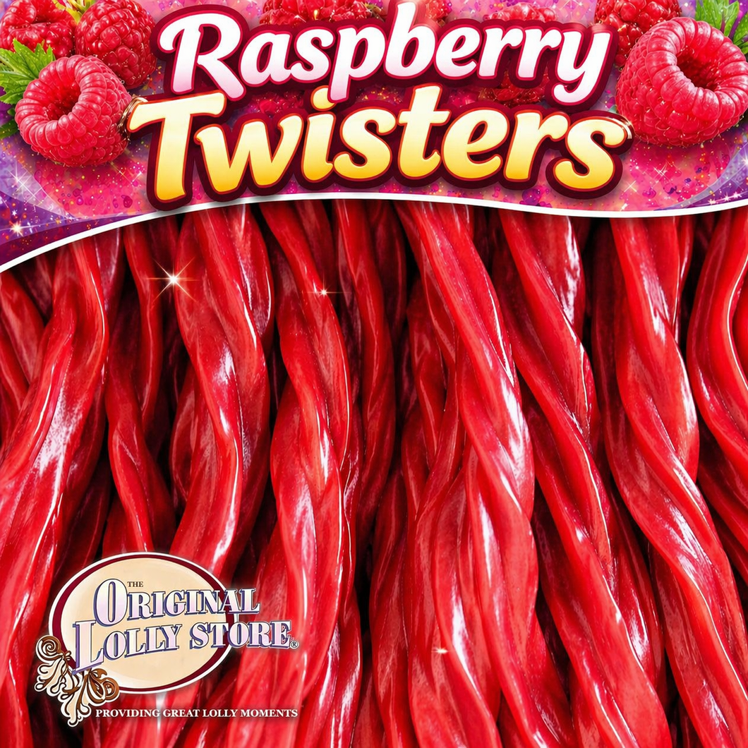Raspberry Twisters – The Original Lolly Store