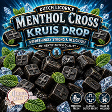 Load image into Gallery viewer, Dutch Licorice Menthol Cross  Kruis Drop
