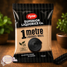 Load image into Gallery viewer, 1 Metre Licorice Wheel 120g
