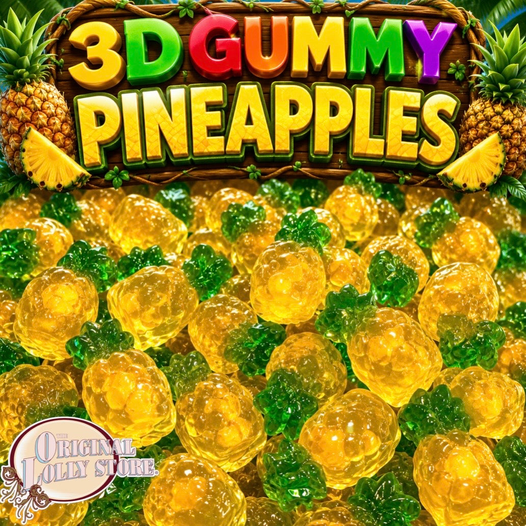 3D Gummy Pineapples – The Original Lolly Store