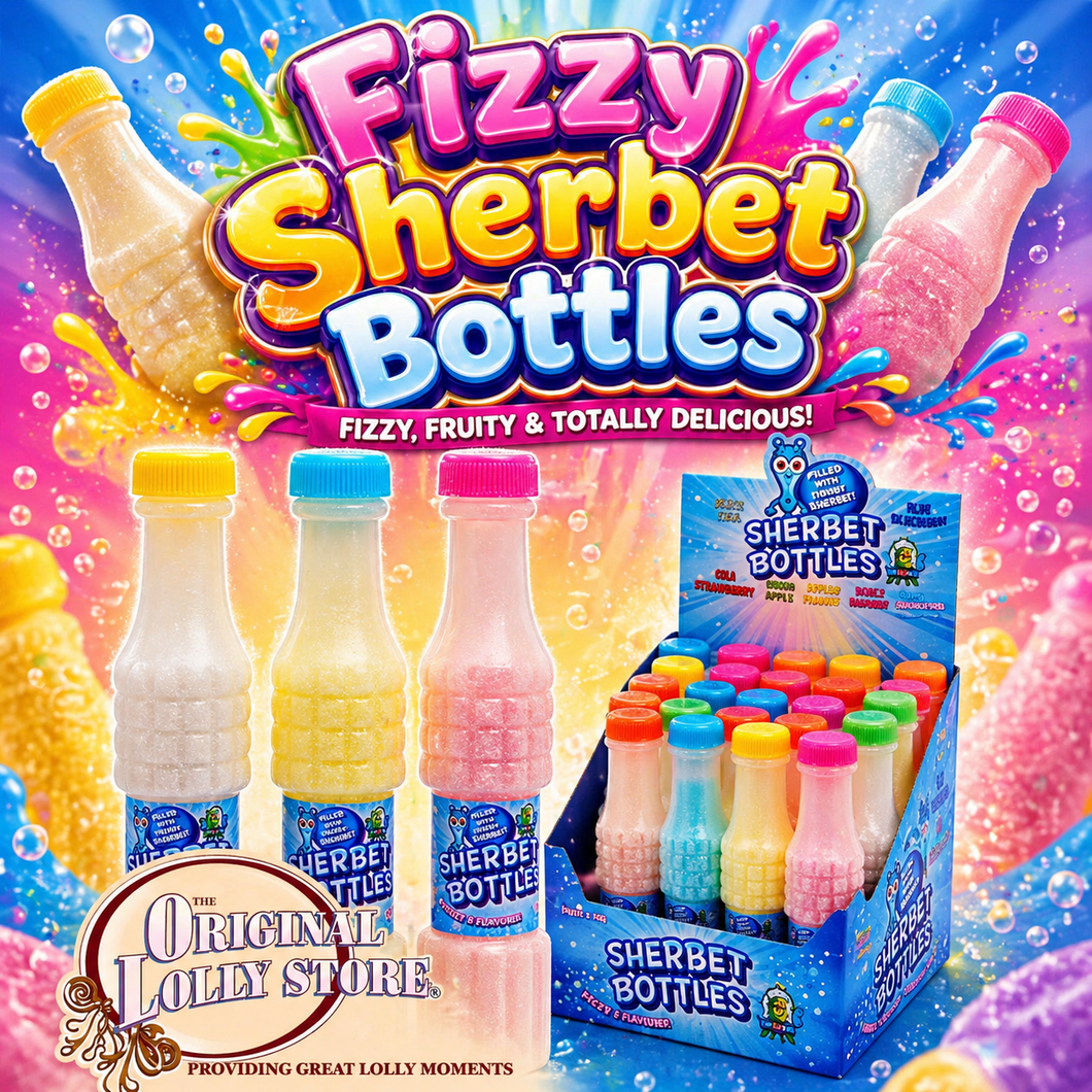 Fizzy Sherbet Bottles 18g – The Original Lolly Store