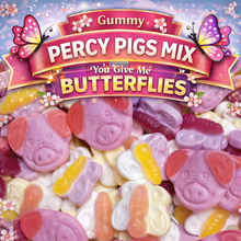 Load image into Gallery viewer, Gummy Percy Pigs Mix "You Give Me Butterflies"
