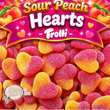 Load image into Gallery viewer, Sour Peach Hearts - Trolli
