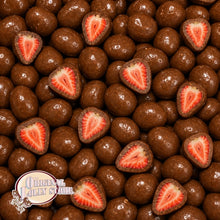 Load image into Gallery viewer, Milk Chocolate Freeze Dried Strawberries
