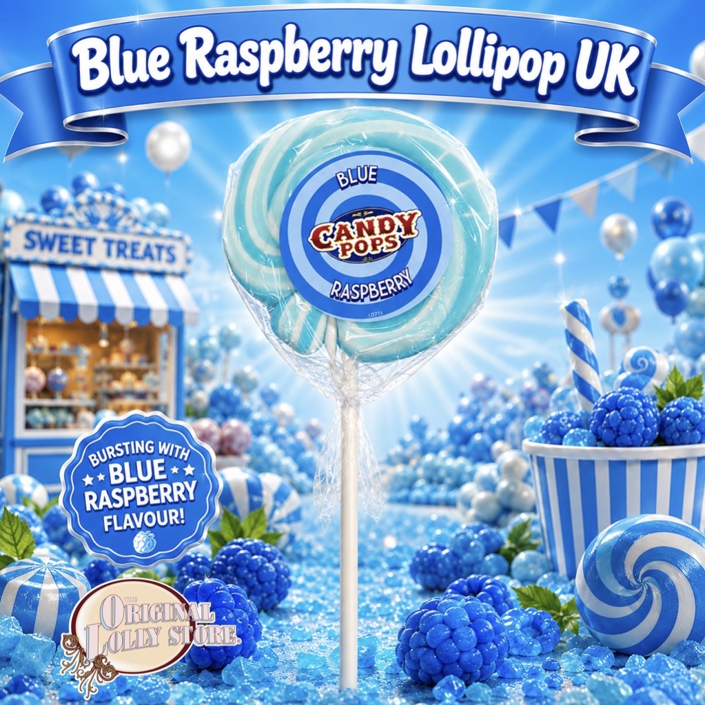 Blue Raspberry Lollipop UK – The Original Lolly Store