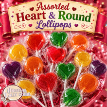 Load image into Gallery viewer, Assorted Heart &amp; Round Lollipops
