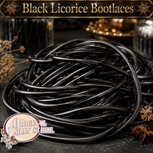 Load image into Gallery viewer, Black Licorice Bootlaces
