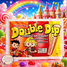 Load image into Gallery viewer, Swizzels Double Dip Orange &amp; Cherry 19g
