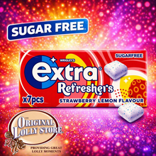 Load image into Gallery viewer, Extra Refreshers Strawberry Lemon Sugar free Gum Wrigley’s (BB 23/11/25) CLEARANCE

