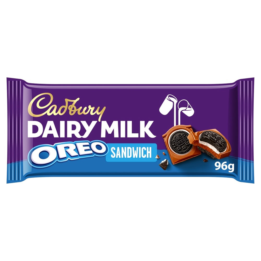 Cadbury Dairy Milk Oreo Sandwich Chocolate Bar 96g UK