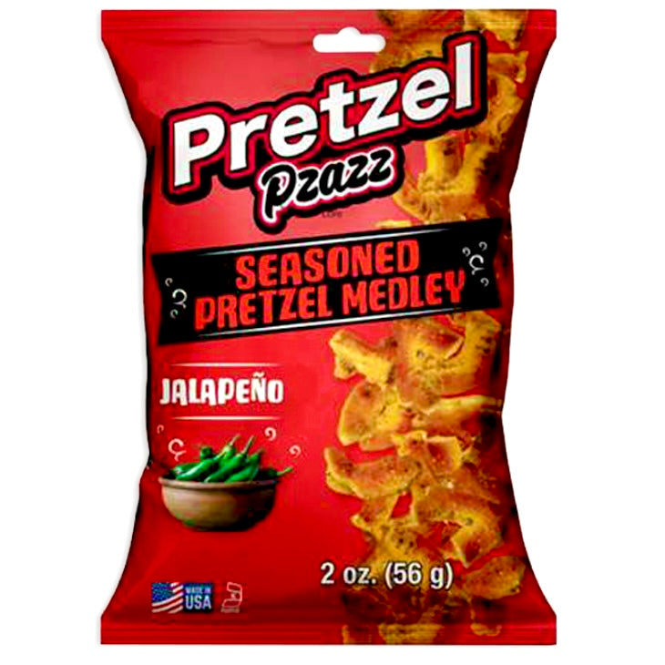 Pretzel Pzazz Seasoned Pretzel Melody - Jalepeno 56g
