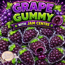 Load image into Gallery viewer, Grape Gummy with Jam Centre
