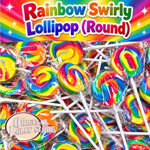 Load image into Gallery viewer, Rainbow Swirly Lollipop (Round)
