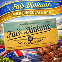 Load image into Gallery viewer, Fair Dinkum - Milk Chocolate Bar 100g
