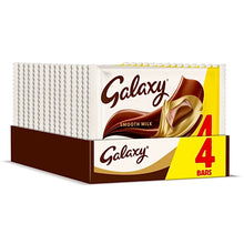 Load image into Gallery viewer, Galaxy Smooth Milk Chocolate Bars Multipack Vegetarian 4x42g
