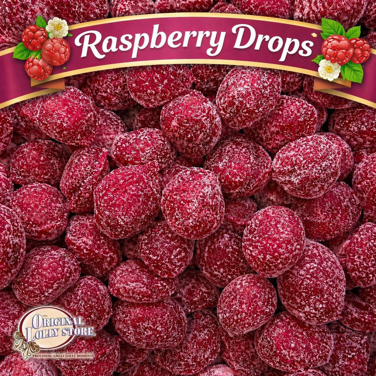 Raspberry Drops – The Original Lolly Store