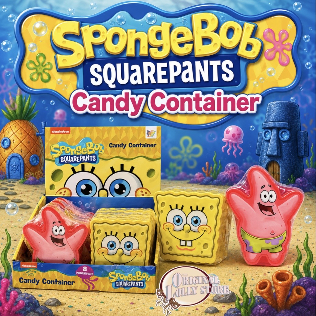 2 x SpongeBob SquarePants Candy Container – The Original Lolly Store